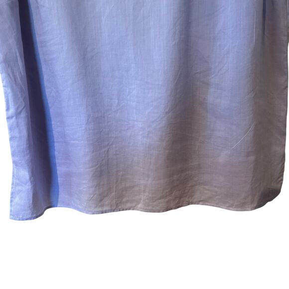 100% Linen Top Lavender Sleeveless Boho Lagenlook Cottage Core Fashion Plus 18W - Picture 3 of 9
